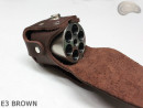 E3 HNĚDÝ6 obal pouzdra na buben revolveru Remington ráže 44 COLT1860