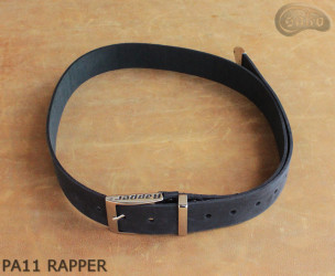 Kožený pásek na kalhoty PA11 RAPPER s kovovým hrotem