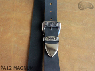 Kožený pásek na kalhoty PA12 MAGNUM s kovovým hrotem