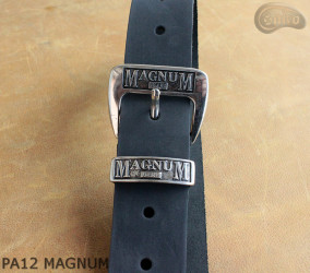 Kožený pásek na kalhoty PA12 MAGNUM s kovovým hrotem