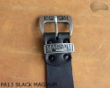 Kožený pásek na kalhoty PA13 BLACK MAGNUM