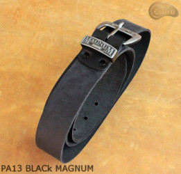 Kožený pásek na kalhoty PA13 BLACK MAGNUM