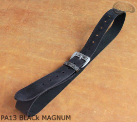 Kožený pásek na kalhoty PA13 BLACK MAGNUM