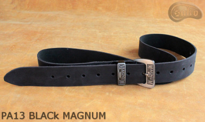 Kožený pásek na kalhoty PA13 BLACK MAGNUM