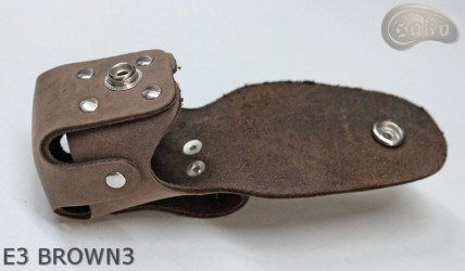 E3 HNĚDÝ3 obal pouzdra na buben revolveru Remington ráže 44 COLT1860