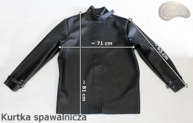 Ochranná kožená bunda F19 pro řeznictví/svářečství/zámečnictví