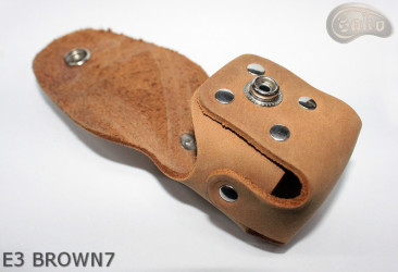 E3 HNĚDÝ7 obal pouzdra na buben revolveru Remington ráže 44 COLT1860