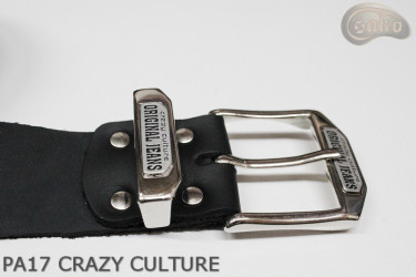 Kožený pásek na kalhoty PA17 CRAZY CULTURE
