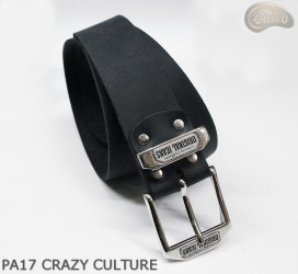 Kožený pásek na kalhoty PA17 CRAZY CULTURE