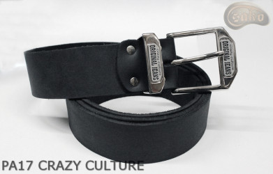 Kožený pásek na kalhoty PA17 CRAZY CULTURE