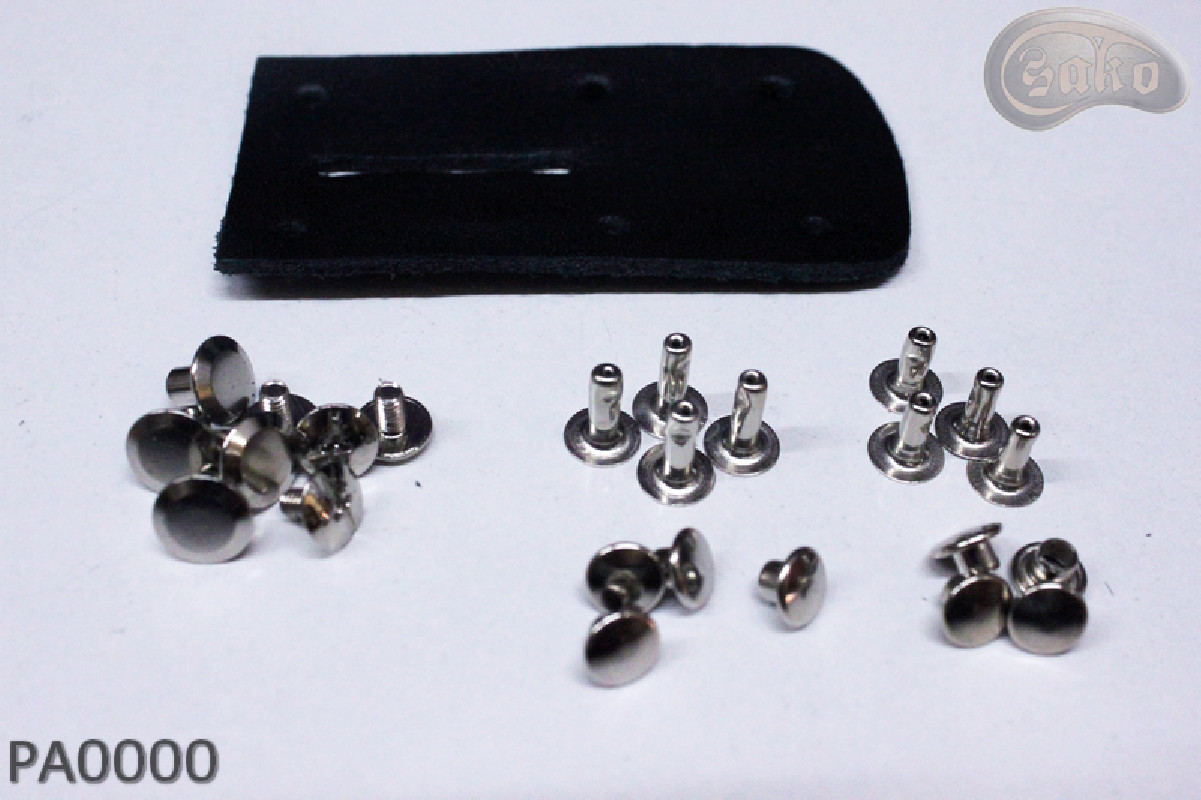 Kožený kalhotový pásek PA0000 bez přezky, opravná sada bez přezky