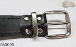 PA0000 leather trouser belt without buckle, repair kit without buckle