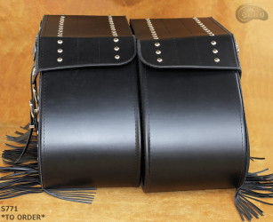 Leather motorcycle saddlebags S771 *MADE TO ORDER*