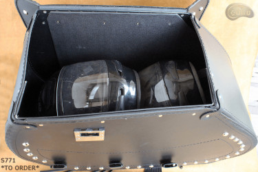 Bőr motoros csomagtartók S771 *RENDELÉSRE KÉSZÜLT*