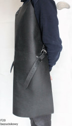 Kožená ochranná zástěra F20 Bezuciskowy řezník/svářeč/kuchař/grilovač/zámečník