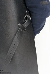 Kožená ochranná zástěra F20 Bezuciskowy řezník/svářeč/kuchař/grilovač/zámečník