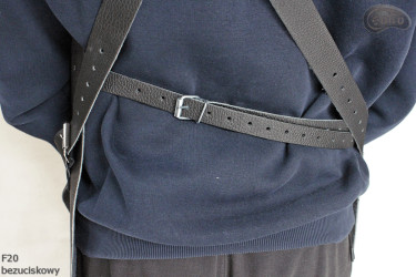 Kožená ochranná zástěra F20 Bezuciskowy řezník/svářeč/kuchař/grilovač/zámečník