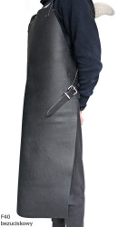 Kožená ochranná zástěra F40 bezuciskowy řezník/svářeč/kuchař/grilovač/zámečník