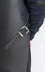 Tablier de protection en cuir F40 sans pression boucher/soudure/chef/barbecue/serrurier