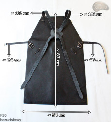 Kožená ochranná zástěra F30 řezník/svářeč/kuchař/grilovač/zámečník