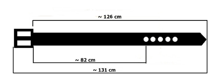 PKL16 bőr nadrág öv