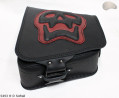 LEATHER SADDLEBAG S493 SKULL H-D SOFTAIL