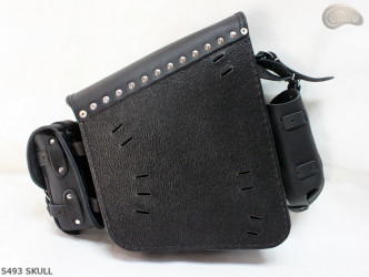 LEATHER SADDLEBAG S491 H-D SOFTAIL