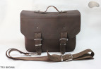 Sac bandoulière en cuir TR3 BROWN