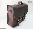 Leather shoulder bag TR3 BROWN