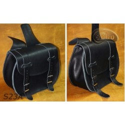 LEATHER SADDLEBAGS S23 A  *TO REQUEST*