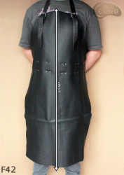 Kožená ochranná zástěra F42/řezník/svářeč/kuchař/grilovač/zámečník