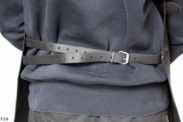 Tablier de protection en cuir F14/boucher/soudure/chef/barbecue/serrurier