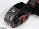 LEATHER SADDLEBAGS S261 RED *TO ORDER*