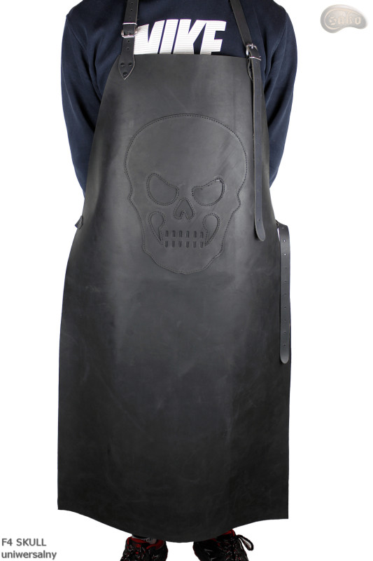 Leather protective apron/butcher's apron/welder's apron/cook's apron/barbecue apron/locksmith's apron F4 SKULL