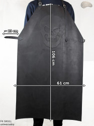 Leather protective apron/butcher's apron/welder's apron/cook's apron/barbecue apron/locksmith's apron F4 SKULL