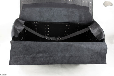 K160 motorcycle roll bag with lock and drink holders