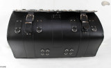 K160 motorcycle roll bag with lock and drink holders
