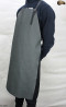 Leather protective apron F3 GREY/butcher/welding/chef/barbecue/locksmith
