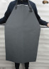 Leather protective apron F2 GREY/butcher/welding/chef/barbecue/locksmith