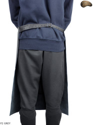 Leather protective apron F2 GREY/butcher/welding/chef/barbecue/locksmith