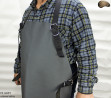 Leather protective apron F4 GREY/butcher/welding/chef/barbecue/locksmith
