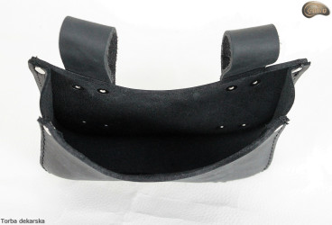 Tool belt pouch for attaching to trouser belt