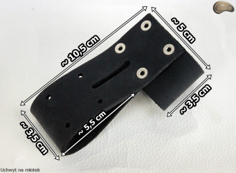 Hammer holder for tool belt/mechanic's belt