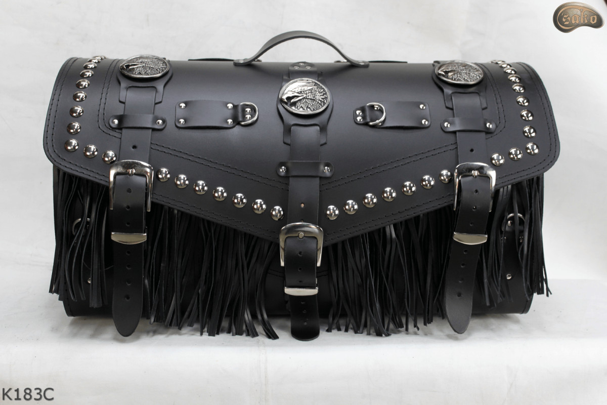 K183 motorcycle roll bag with lock and drink holders+Nakładki6