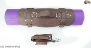 SZ3 suspenders, brown split leather /strap for a blanket, sleeping mat, sleeping bag, jacket, bicycle/motorcycle