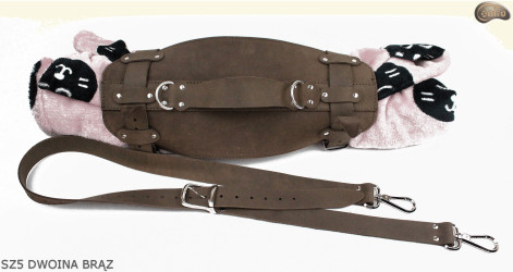 SZ4 hevederek, barna hasított bőr /heveder takaróhoz, alvómatrachoz, hálózsákhoz, kabáthoz, kerékpárhoz/motorkerékpárhoz