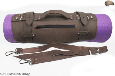 SZ5 hevederek, barna hasított bőr /heveder takaróhoz, alvómatrachoz, hálózsákhoz, kabáthoz, kerékpárhoz/motorkerékpárhoz