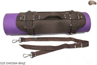 SZ5 hevederek, barna hasított bőr /heveder takaróhoz, alvómatrachoz, hálózsákhoz, kabáthoz, kerékpárhoz/motorkerékpárhoz