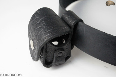 copy of E3 KROKODYL BLACK GLOSSY obal pouzdra na buben revolveru Remington ráže 44 COLT1860