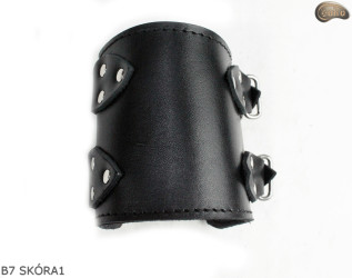 Bőr karkötő B7 goth rock metal punk